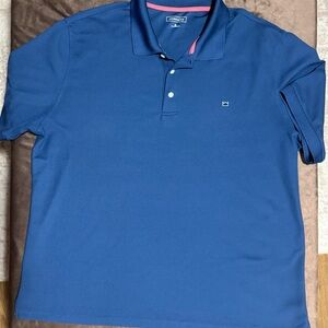 Crown & Ivy Men's Polo Shirt Blue Size XL